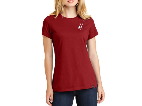 Showteam T-Shirt Ladies Crimson